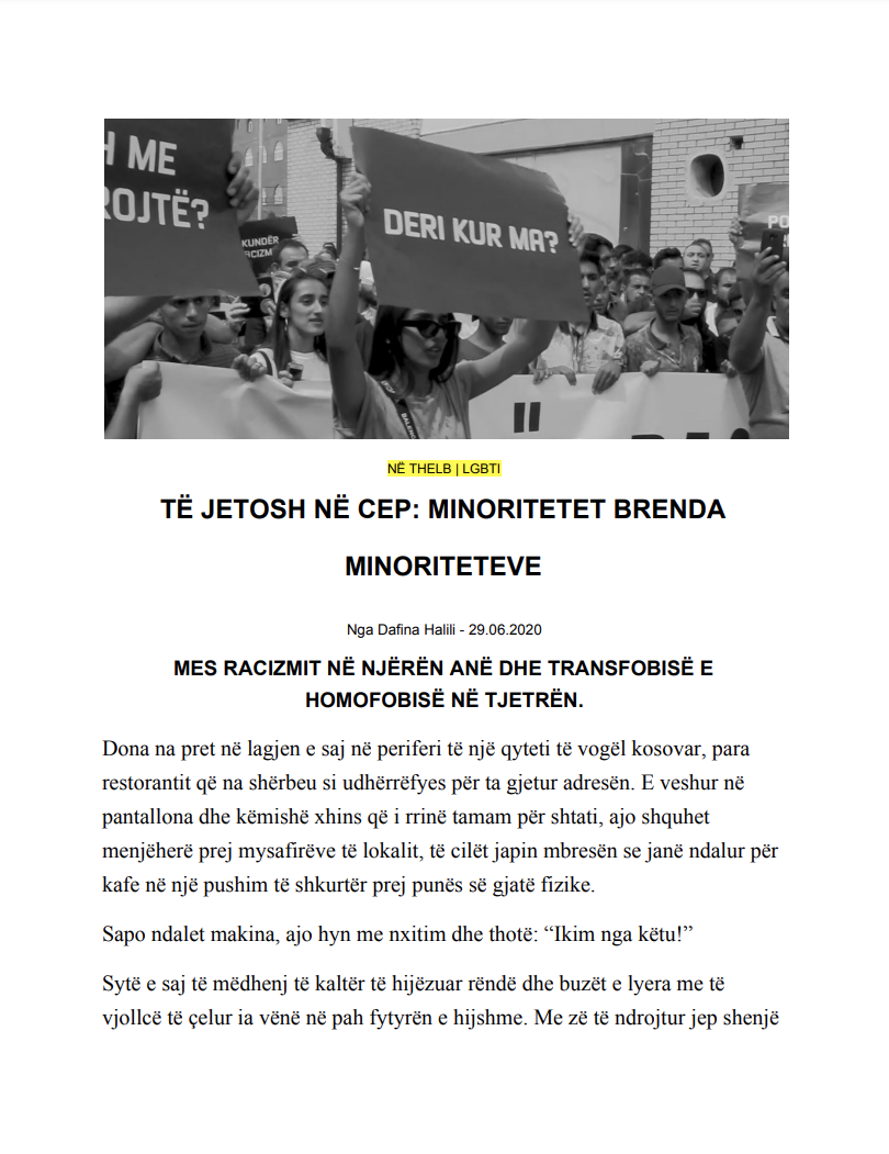 Të Jetosh në Cep – Minoritetet brenda Minoriteteve