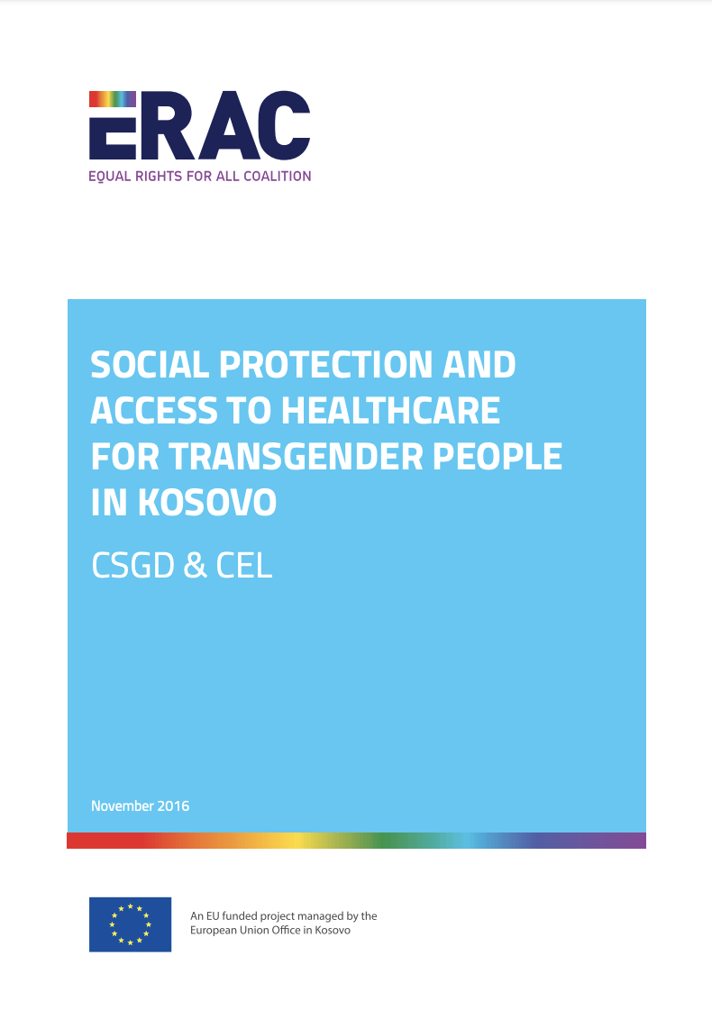 SOCIAL PROTECTION AND ACCESS TO HEALTH CARE FOR TRANSGENDER PEOPLE IN KOSOVO