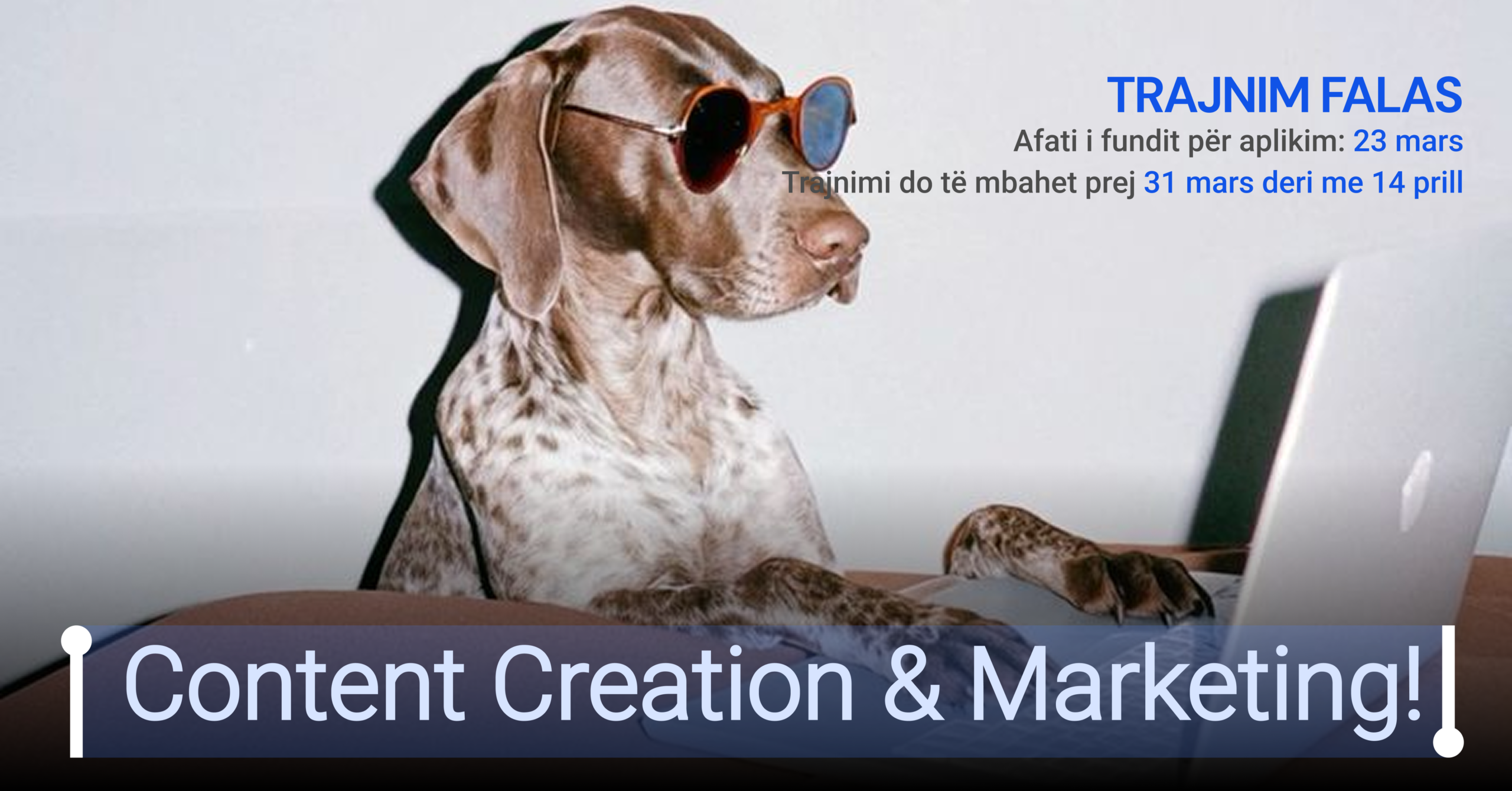 Apliko në trajnimin tonë rreth Content Creation dhe Marketing